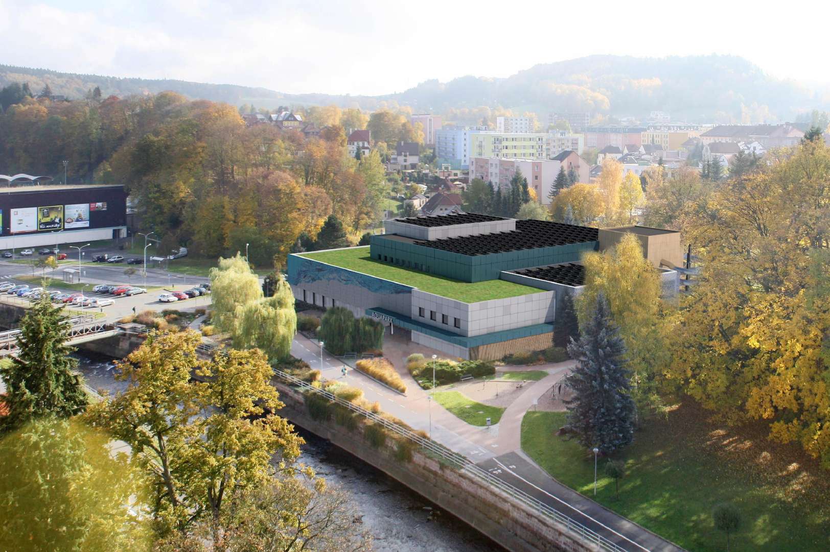 Krytý bazén Trutnov — bazénová hala